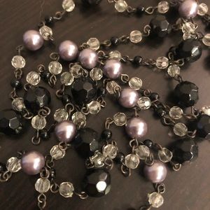 Black beaded necklace
